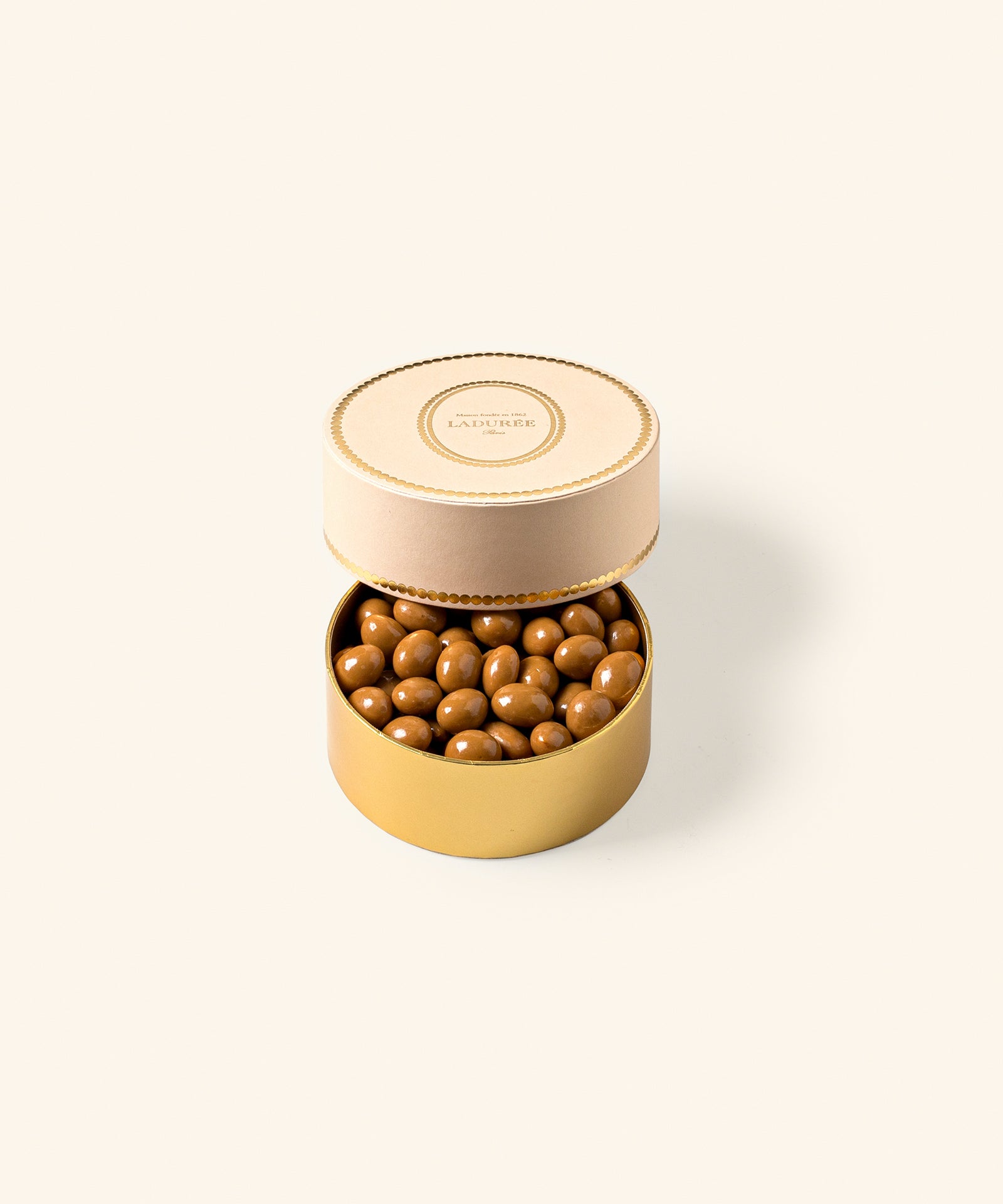 Box of peanut caramel chocolate pearls